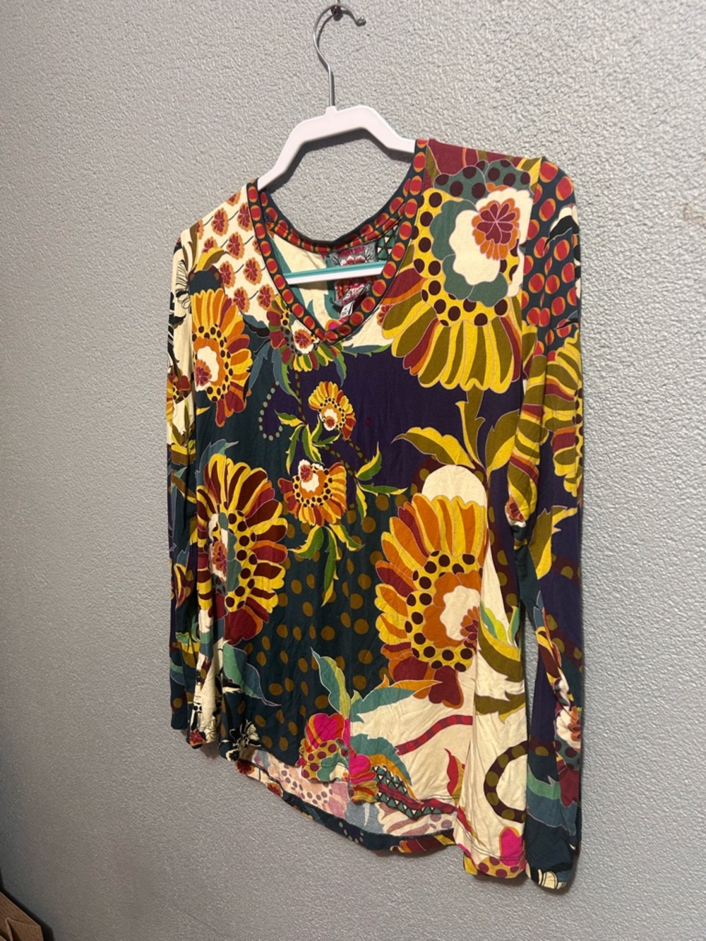 Johnny Was Janie Long sleeve swing tee size medium - Picture 6 of 12
